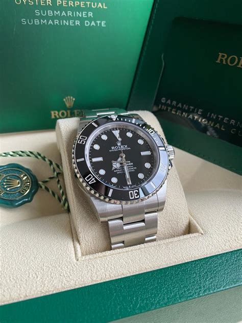 rolex submariner on wrist|2023 submariner no date 124060.